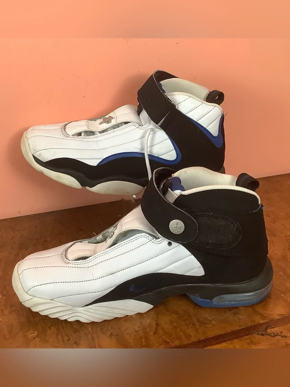 Nike Air Penny 4 OG Orlando Sneakers 864018-100 Men’s Shoes Size 10.5 No Laces